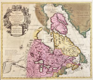 Carte du Canada et du Groenland - Guillaume Delisle