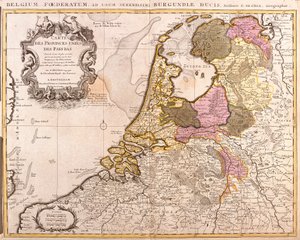 Carte des Provinces-Unies des Pays-Bas - Guillaume Delisle