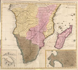 Sud Gabon, grande partie de la République du Congo (sauf nord), grande partie de la République démocratique du Congo (sauf nord), grande partie de l