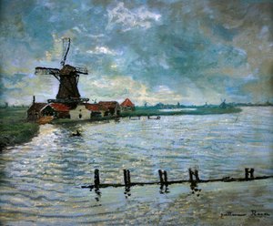 Moulin à vent en Hollande - Guillaume Georges Roger
