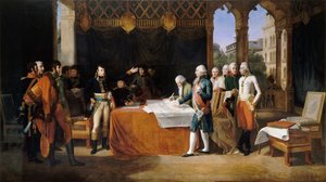 Les préliminaires de Leoben, 17 avril 1797 - Guillaume Guillon Lethière