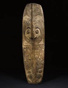 Bouclier ovale East Sepik, Wogamusin ou rivière April - Guinean New