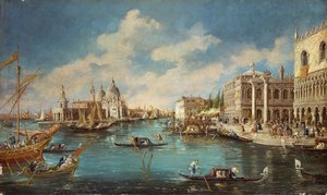 Église Salute vue de Riva degli Schiavoni, par Giuseppe Ponga - Guiseppe Ponga