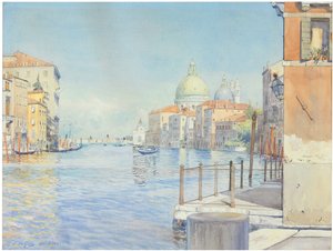 Le Grand Canal, Venise, avec la Santa Maria della Salute