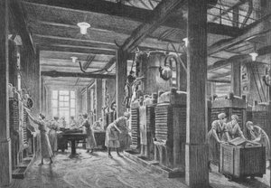 Une usine moderne de broyage de graines oléagineuses, vers 1918 - Gunning King