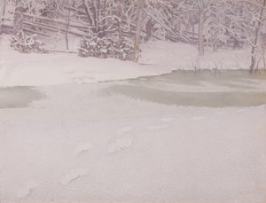 Neige fraîchement tombée - Gustaf Fjæstad