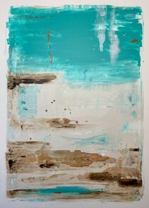 Abstrait « Coastal Teal »