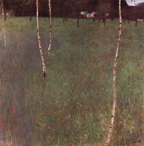 Ferme avec des bouleaux - Gustav Klimt