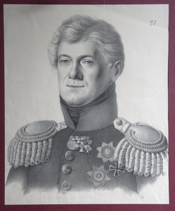 Portrait du prince Dmitriy Vladimirovich Golitsyn 1771-1844, années 1820 - Gustav Adolf Hippius