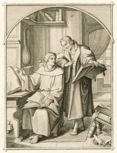 Martin Luther et Philipp Melanchthon - Gustav Ferdinand Leopold Konig