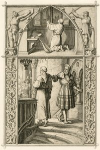 Martin Luther se prépare par une prière pour la rencontre avec l