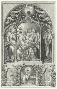 La mort de Martin Luther (gravure) - Gustav Ferdinand Leopold Konig