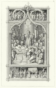 Les funérailles de Martin Luther (gravure) - Gustav Ferdinand Leopold Konig