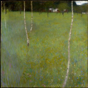 Ferme avec des bouleaux (Jeunes bouleaux) - Gustav Klimt