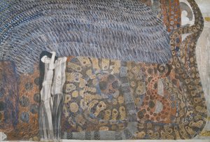 Frise Beethoven : Les forces hostiles - Panneau 2, mur frontal - Gustav Klimt