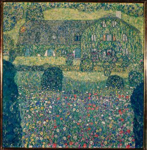 Maison de campagne au bord du lac Attersee (Landhaus am Attersee), Haute-Autriche - Gustav Klimt