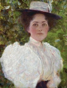 Fille dans le feuillage, c.1908