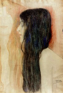 Fille aux cheveux longs, 1898-99 - Gustav Klimt