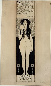 Nuda Veritas, étude pour une peinture à l