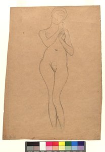 Stehender weiblicher Akt - Gustav Klimt