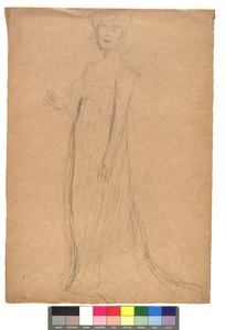 Studie zu einem Damenporträt - Gustav Klimt