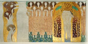 La frise Beethoven, détail - Gustav Klimt