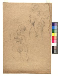Zwei Studien weiblicher Akte - Gustav Klimt