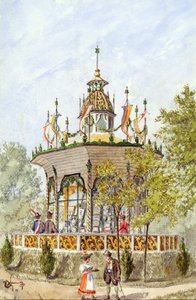 Le temple des offrandes de la fête des tireurs de Vienne de 1898