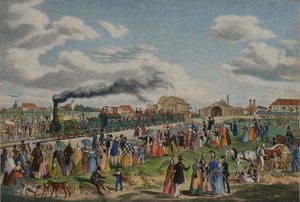 Ouverture du chemin de fer Munich-Augsbourg le 1er septembre 1839 - Gustav Kraus