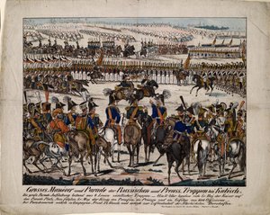Parade russo-prussienne à Kalisz 1835, vers 1850 - Gustav Kühn