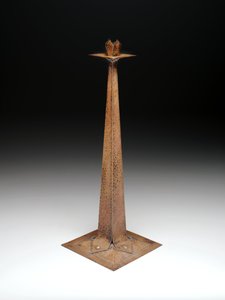 Chandelier, vers 1907 (cuivre) - Gustav Stickley