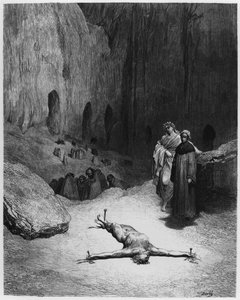 Homme crucifié, illustration de 