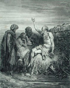 Job et ses amis, gravé par J. Regnier, c.1868 - Gustave (after) Dore