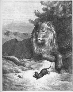 Le Lion et le Rat - des 