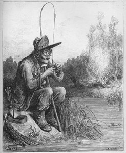 Le petit poisson et le pêcheur - des 