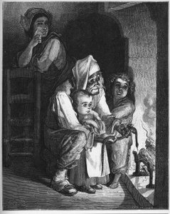 Le villageois et le serpent - des 