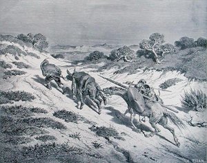 Le chevalier battu et son écuyer, de 