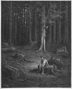 La forêt et le bûcheron - des 