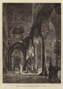 Intérieur de la basilique Saint-Marc à Venise - Gustave Bauernfeind