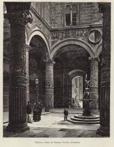 Italie - Cour de Palazzo Vecchio, Florence - Gustave Bauernfeind