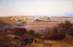 Jérusalem depuis le mont des Oliviers, 1902 - Gustave Bauernfeind