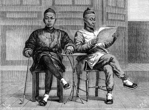 Banquiers chinois, San Francisco, Californie, 19e siècle - Gustave Clarence Rodolphe Boulanger
