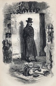 Javert, illustration du roman « Les Misérables » de Victor Hugo