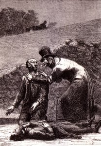 Javert reconnaît Valjean - dans « Les Misérables » par Victor Hugo, ill. par Brion, éd. Hetzel et Lacroix - Gustave Brion