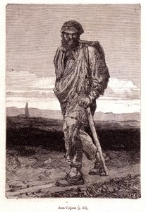 Jean Valjean - dans "Les Misérables" par Victor Hugo, ill. par Brion, éd. Hetzel et Lacroix - Gustave Brion