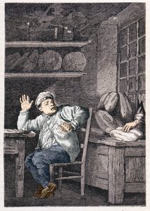 Le vol de Jean Valjean - dans « Les Misérables » de Victor Hugo, ill. par Brion, éd. Hetzel et Lacroix - Gustave Brion