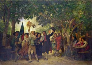 Le vainqueur de la danse du coq, 1871 - Gustave Brion