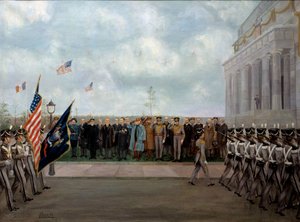 Le maréchal Joffre en mission à Washington