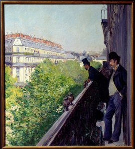 Un balcon parisien en 1880