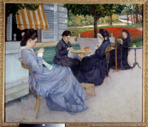 Portraits de campagne (femmes cousant) - Gustave Caillebotte